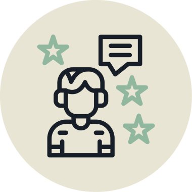 Müşteri geribildirim rengi vektör çizimi