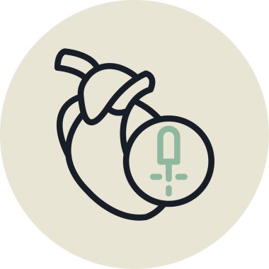 Tek bir simgenin vektör illüstrasyonu