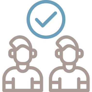 İnsan simgesinin vektör illüstrasyonu