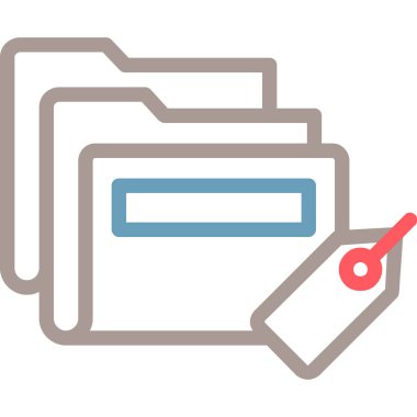 Dosya. Web basit illüstrasyon tasarımı