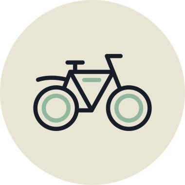 motor vektörü renk çizgisi simgesi