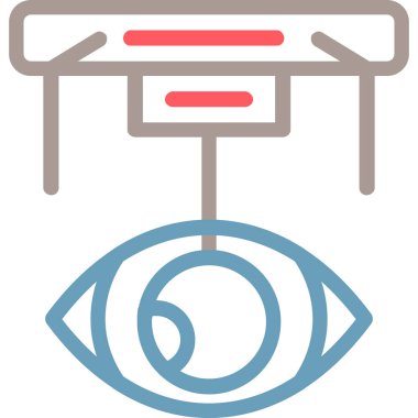 Göz. Web simgesi basit illüstrasyon