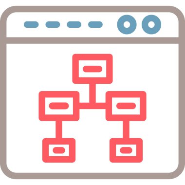 Web tasarımı vektör simgesi modern basit tasarım