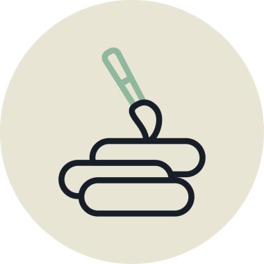 Yemek. Web simgesi basit illüstrasyon