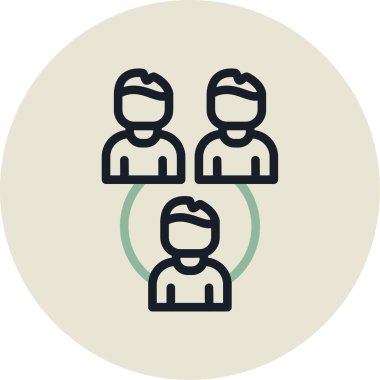 insanlar simge vektör illüstrasyonu