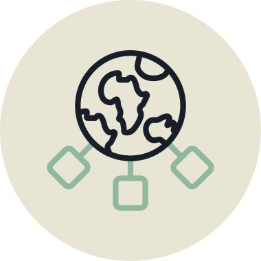 genel ağ simgesi çizimi