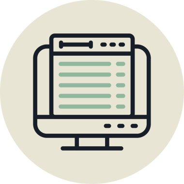 seo modern simgesinin vektör illüstrasyonu