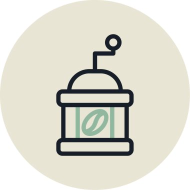 Bir fener simgesinin vektör illüstrasyonu