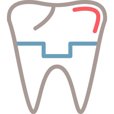 Diş bakımı. Basit resimleme