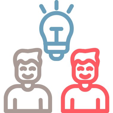 Ampul. Web simgesi basit illüstrasyon