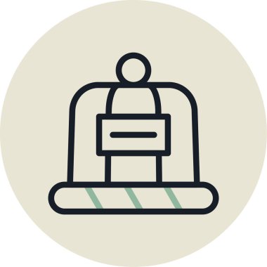 Dizüstü bilgisayarı olan bir adamın vektör çizimi