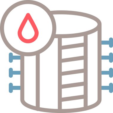 veritabanı. Web simgesi basit illüstrasyon