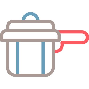 pişirme tencere vektör simgesi