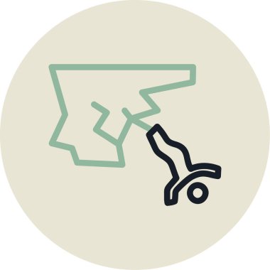 Elektrikli araba. Basit resimleme