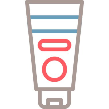 Tüp simgesi, vektör illüstrasyonu