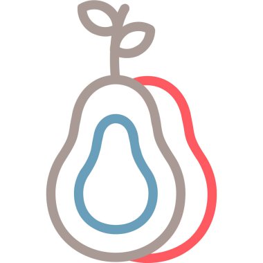 meyve ikonu vektör illüstrasyonu