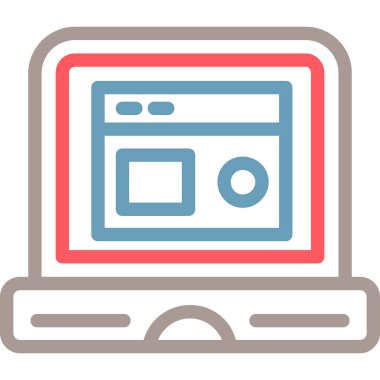 Web simgesi vektör illüstrasyonu