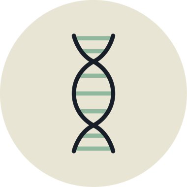 DNA vektör simgesi modern basit vektör illüstrasyonu