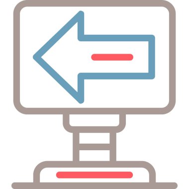 ok simgesi, vektör illüstrasyonu