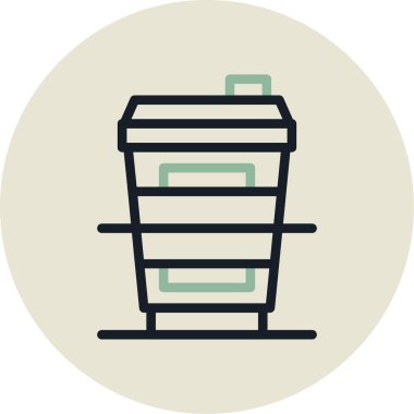 Çöp. Web simgesi basit illüstrasyon