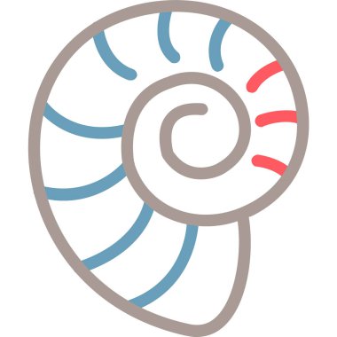 Salyangoz simgesi. Vektör çizim