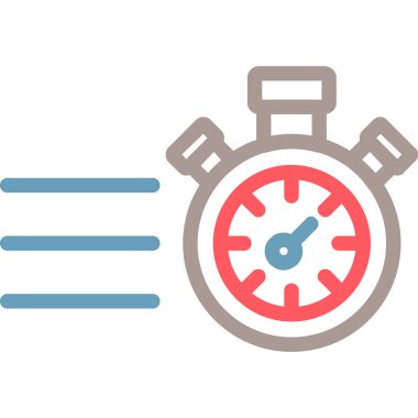 Hız Çizgisi Çokrenkli, Vektör İllüstrasyonu