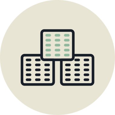 sunucu vektör simgesi modern illüstrasyon tasarımı