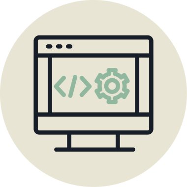 seo modern simgesinin vektör illüstrasyonu