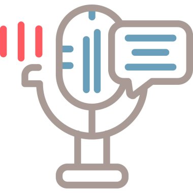 Sohbet simgesi vektör illüstrasyonu