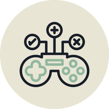 Oyun denetleyici simgesi. vektör illüstrasyonu