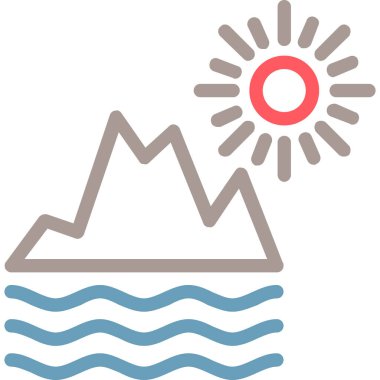 Güneş Simgesi Vektör illüstrasyonu