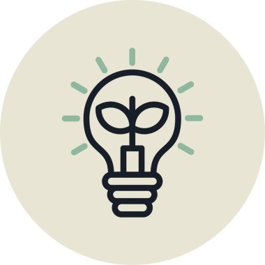 fikir simgesi, vektör illüstrasyonu