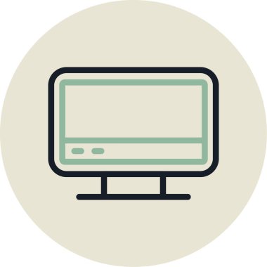 vektör lcd simgesi illüstrasyonu