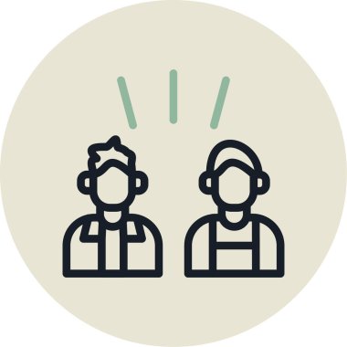 İnsan simgesinin vektör illüstrasyonu