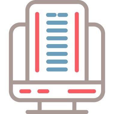 Bilgisayar. Web simgesi basit illüstrasyon