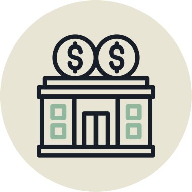 Seo binası simgesinin vektör illüstrasyonu