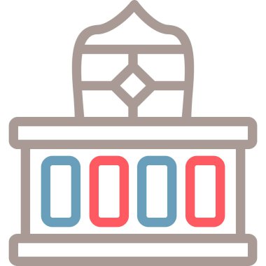 bina inşa simgesi doldurulmuş ana hatlar biçiminde