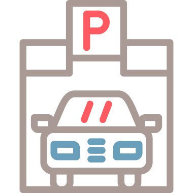 Park yeri. vektör illüstrasyonu