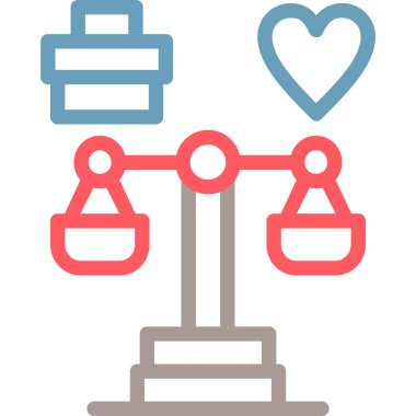 Aşk simgesinin vektör illüstrasyonu