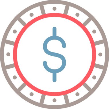 Dolar vektör simgesi modern basit vektör çizimi