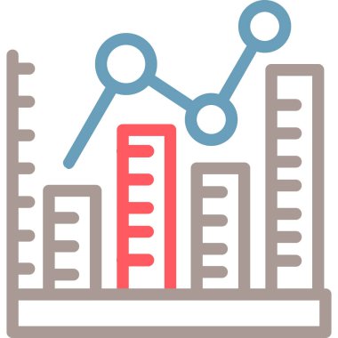 grafik ikonu vektör illüstrasyonu