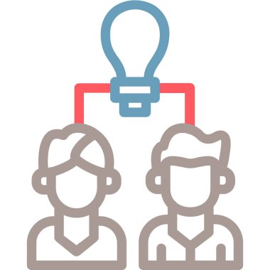 iş takımı simgesi vektör illüstrasyonu