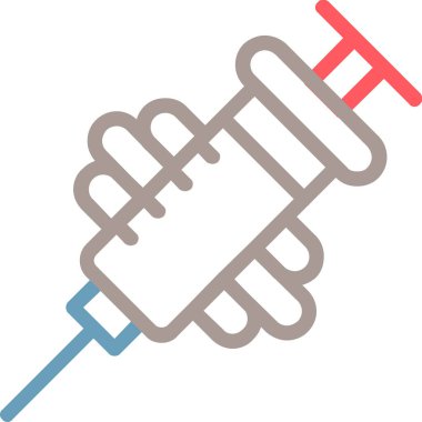 Şırınga. Web simgesi basit illüstrasyon