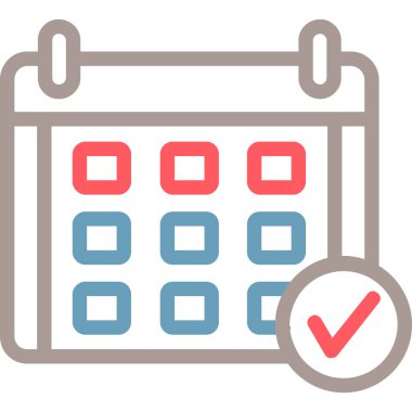 Takvim. Web simgesi basit tasarım