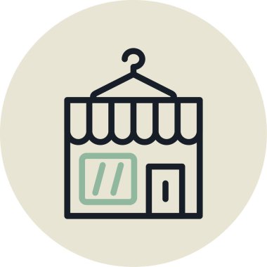 Alışveriş poşeti simgesinin vektör illüstrasyonu