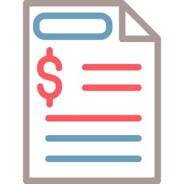 iş sözleşmesi ikonu vektör illüstrasyonu