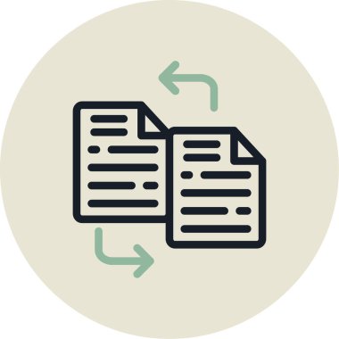 Dosya. Web simgesi basit illüstrasyon