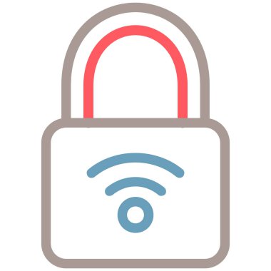 kilit simgesi, vektör illüstrasyonu