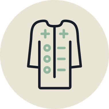 Kıyafetler. Web simgesi basit illüstrasyon