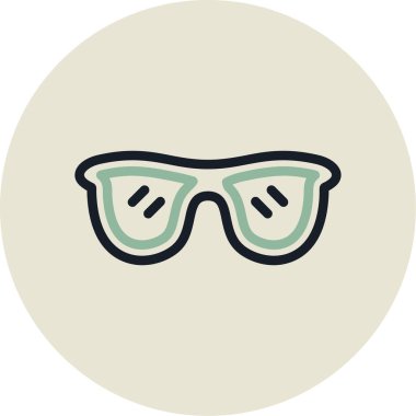 Modern b 'nin vektör illüstrasyonunda gözlük simgesi yok